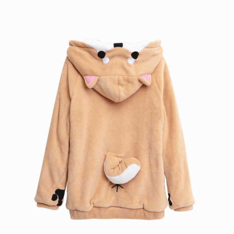 Shiba Inu Hoodie, Anime Hoodie, Hooded Sweatshirt