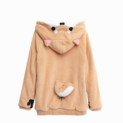 Shiba Inu Hoodie, Anime Hoodie, Hooded Sweatshirt