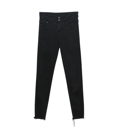 High-Waisted Skinny Pencil Pants
