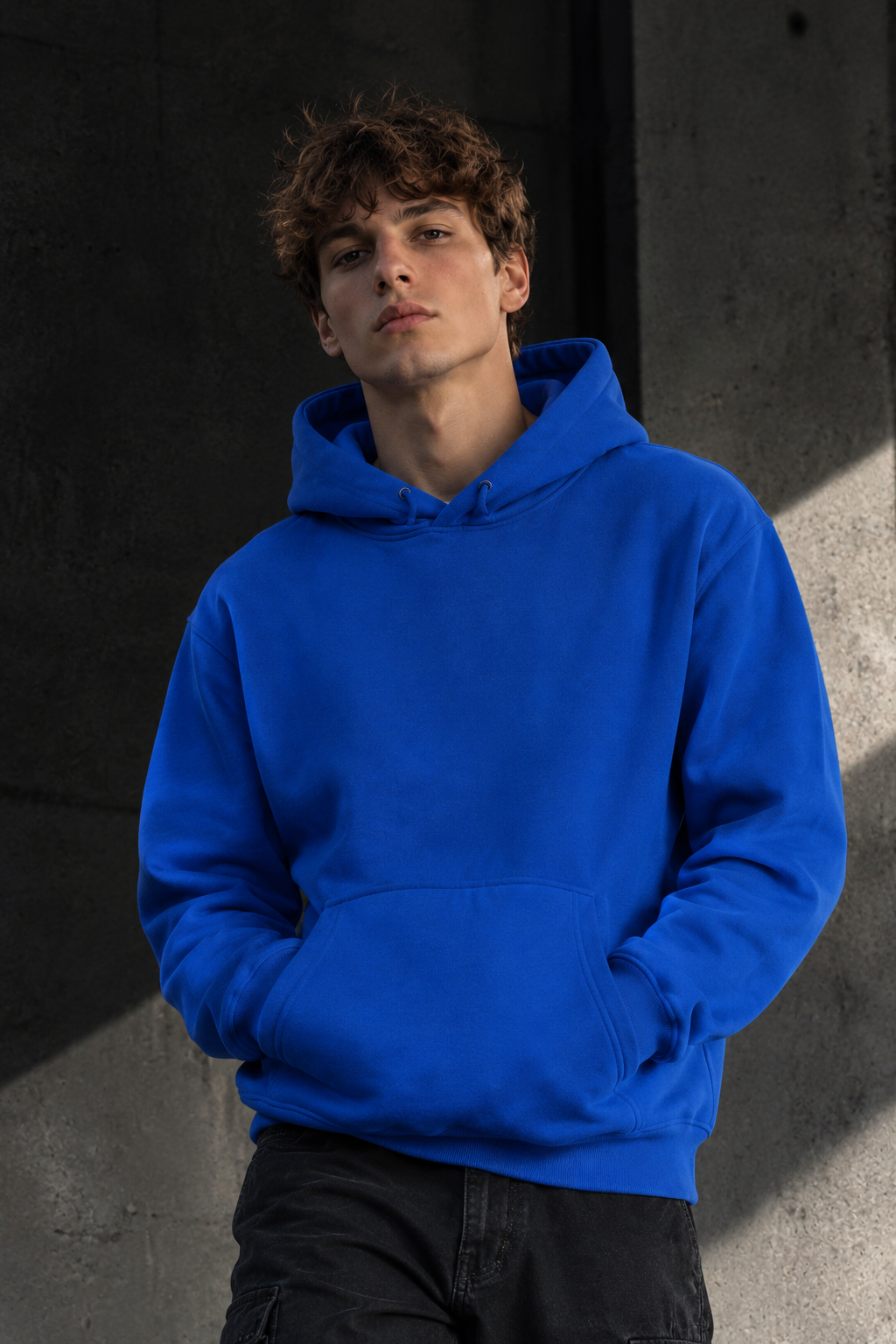 Men's Fleece Hoodie, Cotton Warm Hooded Sweatshirt